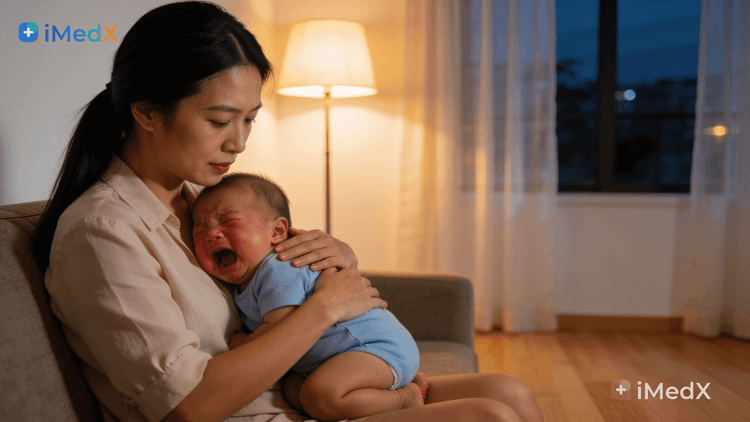 Colic — bé khóc dạ đề: nguyên nhân và cách giúp bé dịu lại
