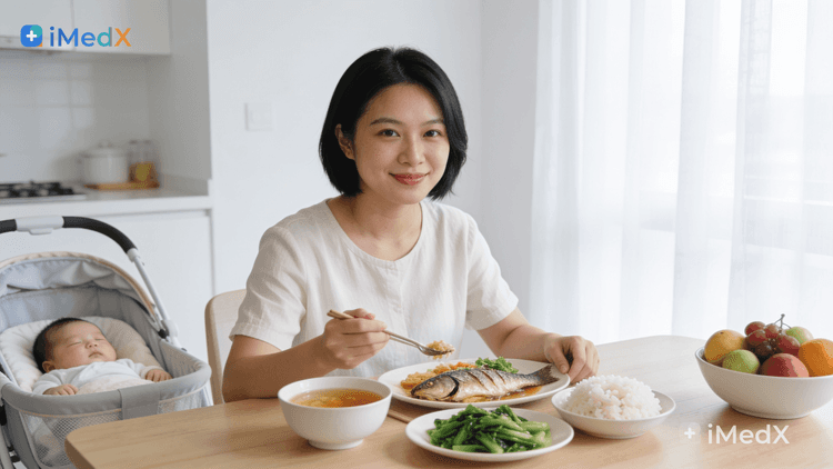 Dinh dưỡng cho mẹ sau sinh để phục hồi nhanh và đủ sữa