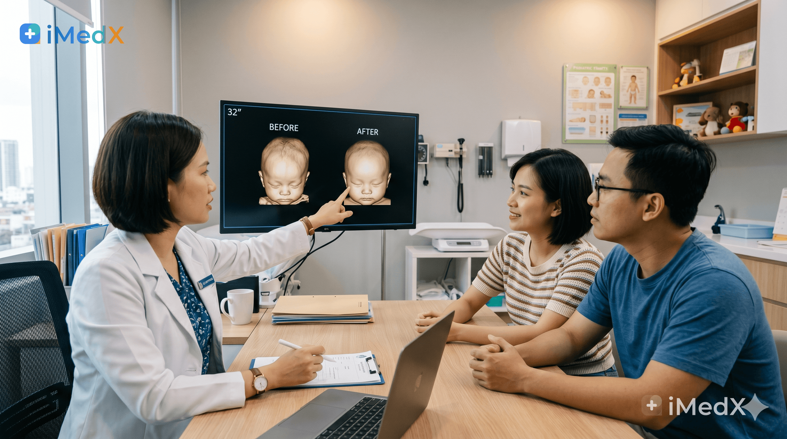 Bé đội mũ hỗ trợ định hình bao lâu thì thấy kết quả?